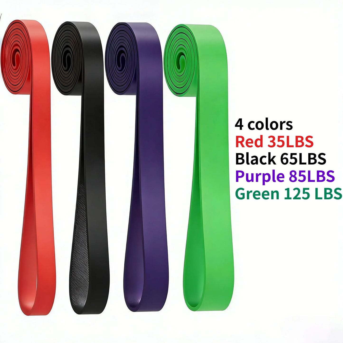 Resistance Bands for Working Out, 7-Level Pull Up Assistance Bands, Exercise Bands for Women & Men, Stretch Workout Bands for Fu