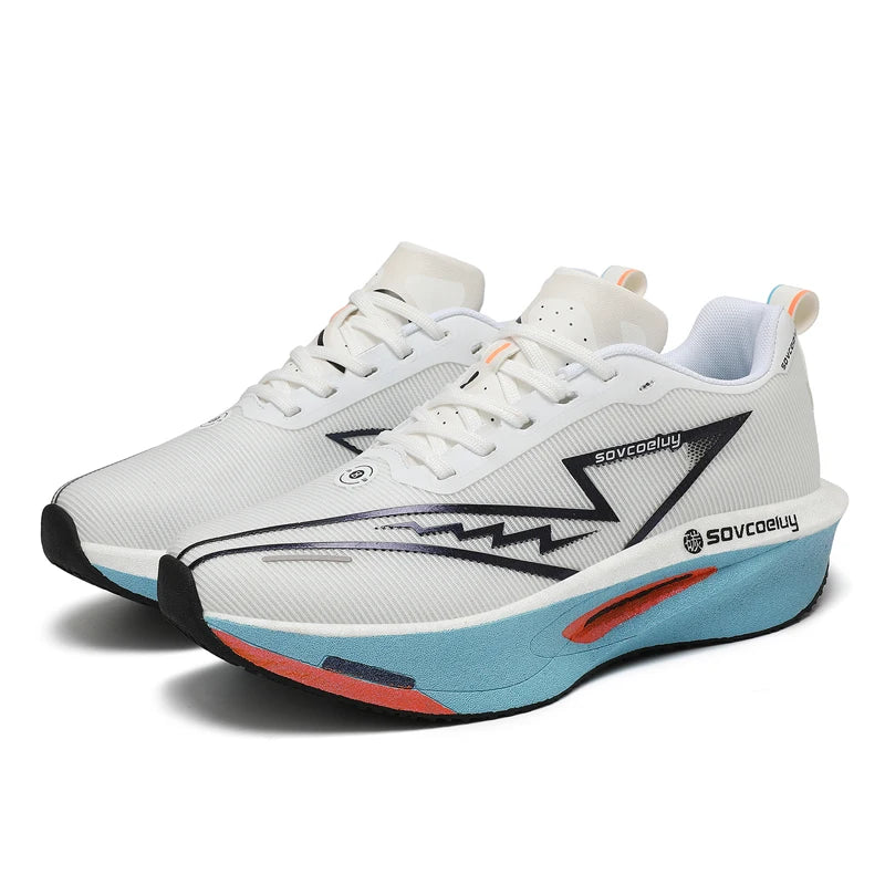 Running Shoes Carbon Board Speciality Marathon Men Sports Breathable Lightweight Women's Comfortable Athletic Nonskid Sneakers
