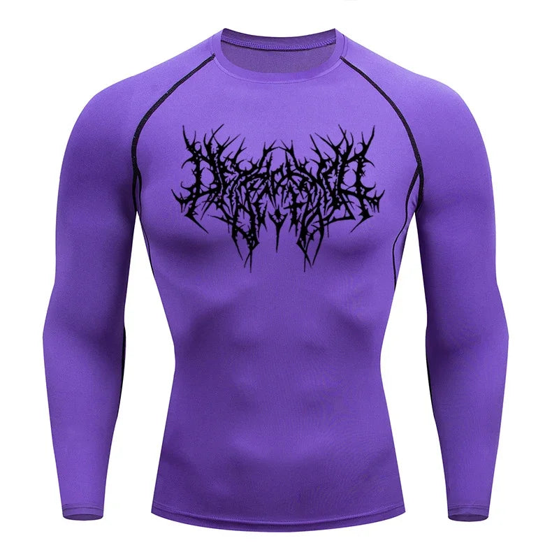 Men's T-shirt Men Running Sport T Shirt Men Compression Fitness Tops Tee Quick DryTight Training Gym Sport Running Shirts Jersey