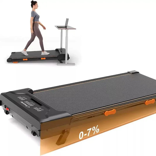 Compact, Quiet Indoor Treadmill for Home Use, Without Handrails + Bluetooth Speaker (1–8 Km) Electric Walking Machine