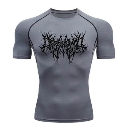Men's T-shirt Men Running Sport T Shirt Men Compression Fitness Tops Tee Quick DryTight Training Gym Sport Running Shirts Jersey