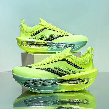 Marathon Air Cushion Carbon Plate Sports Running Shoes Men Breathable Lightweight Women Comfortable Nonskid Speciality Sneakers
