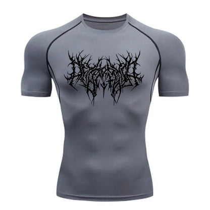 Men's T-shirt Men Running Sport T Shirt Men Compression Fitness Tops Tee Quick DryTight Training Gym Sport Running Shirts Jersey
