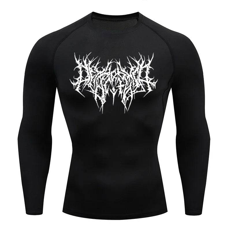 Men's T-shirt Men Running Sport T Shirt Men Compression Fitness Tops Tee Quick DryTight Training Gym Sport Running Shirts Jersey