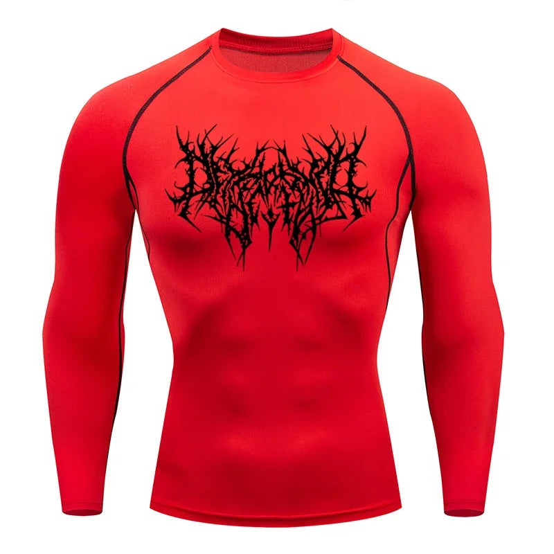 Men's T-shirt Men Running Sport T Shirt Men Compression Fitness Tops Tee Quick DryTight Training Gym Sport Running Shirts Jersey