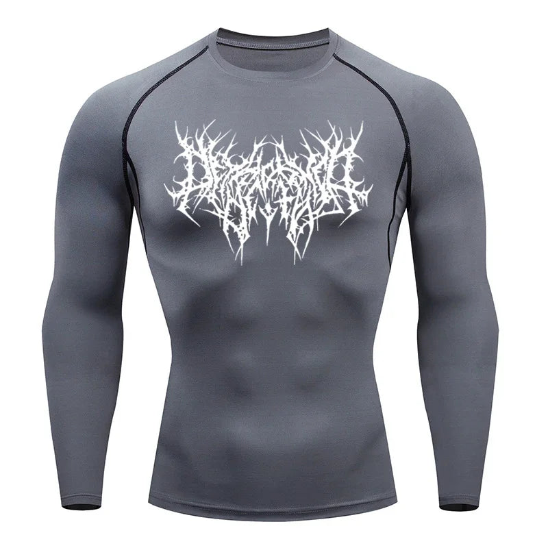 Men's T-shirt Men Running Sport T Shirt Men Compression Fitness Tops Tee Quick DryTight Training Gym Sport Running Shirts Jersey