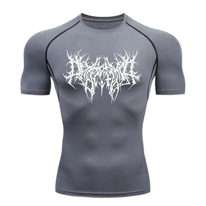 Men's T-shirt Men Running Sport T Shirt Men Compression Fitness Tops Tee Quick DryTight Training Gym Sport Running Shirts Jersey