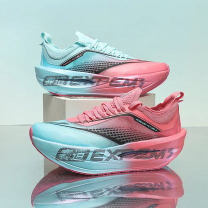 Marathon Air Cushion Carbon Plate Sports Running Shoes Men Breathable Lightweight Women Comfortable Nonskid Speciality Sneakers