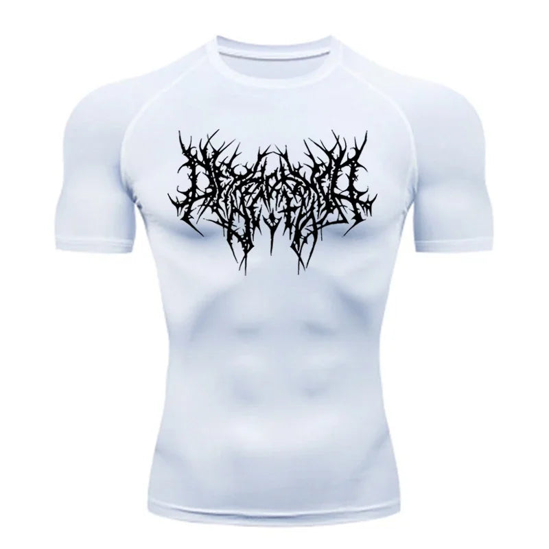 Men's T-shirt Men Running Sport T Shirt Men Compression Fitness Tops Tee Quick DryTight Training Gym Sport Running Shirts Jersey
