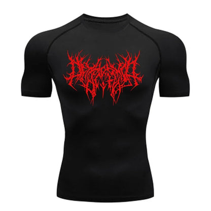 Men's T-shirt Men Running Sport T Shirt Men Compression Fitness Tops Tee Quick DryTight Training Gym Sport Running Shirts Jersey